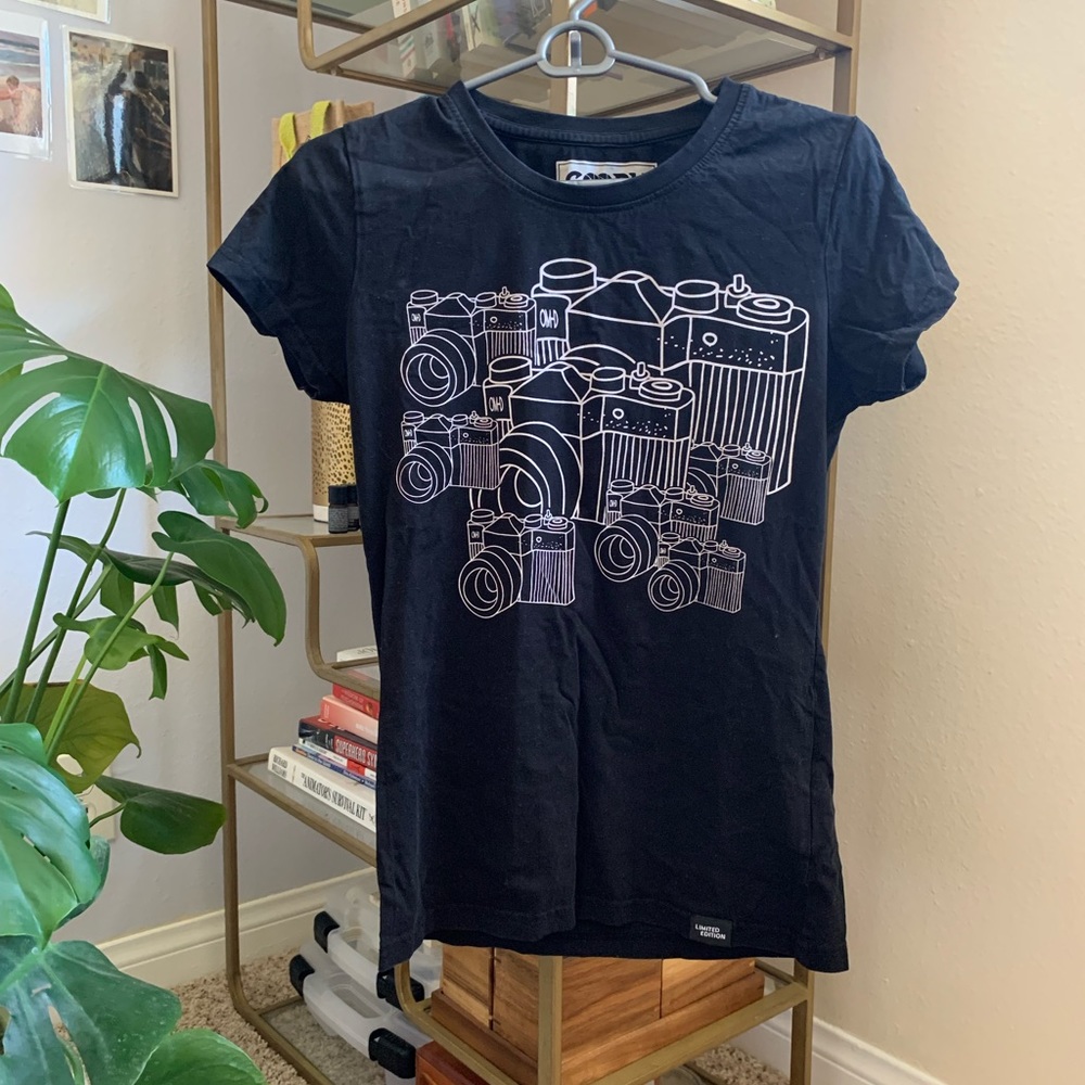 Black Film Camera Shirt